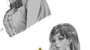 吃东西的小姐姐画画教程,描绘美味佳肴中的优雅小姐姐